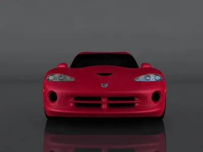 Dodge Viper GTS Low-poly 3D model