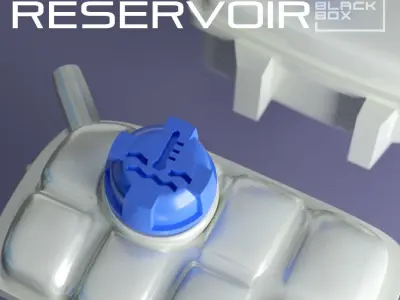 Engine Coolant Reservoir Set 3 types 1-24th 3D print model