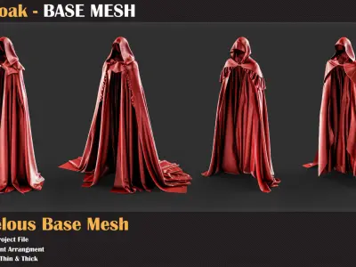 15 Cloak BASE MESH - VOL 24   3D model