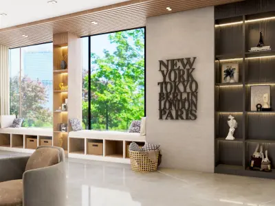 Interior Living room Project 3D model