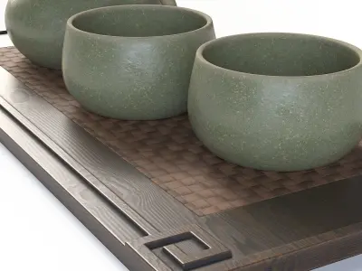 Yixing Tea Set 3D model
