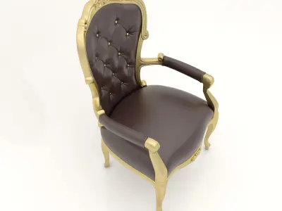 Classic Chair 10 for Interior and CNC 3D model