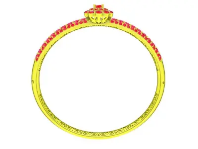 Luxury Diamond Bangle Bracelet 3D Print Model A5700  3D print model