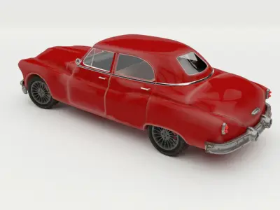 Car Buick rigged Model subdivision ready redshift 3D model