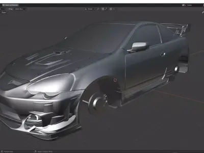 Acura RSX Type - S 2002 3D model