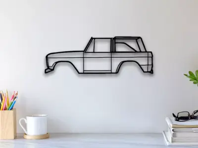 1974 Ford Wall Art 3D print model