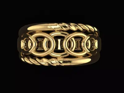  Minimalist Turkish Ring 3D print model