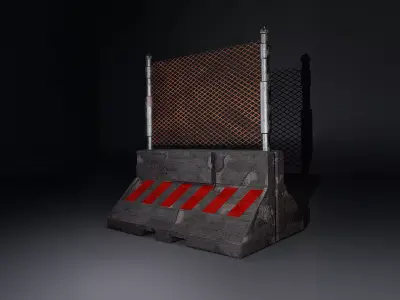 Safety barriers  3D model