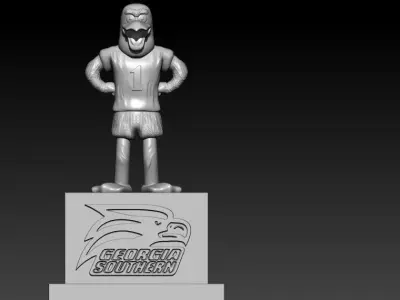 NCAA - GEORGIA SOUTHERN EAGLES FOOTBALL MASCOT STATUE - DECOR 3D print model