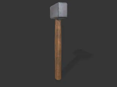 Old Hammer Free low-poly 3D model