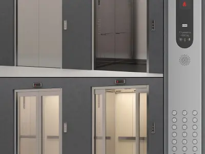 Elevator Kone MonoSpace 700 - KDS 50 3D model