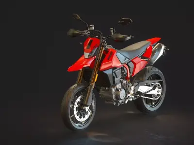 Base model Ducati Hypermotard 698 2024 3D model