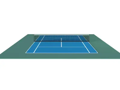 Lawn Tennis Court 3D model