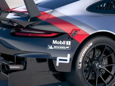 Porsche 911 RSR 2017 3D model