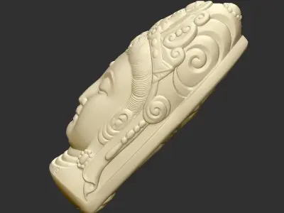 Kwanyin Head2 3D print model