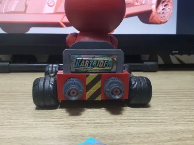 KartRider bear in go kart 3D print model