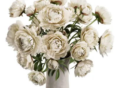 Flower In Vase  36 3D model