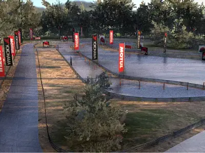 Realistic Drift Road 3D Model 3D model