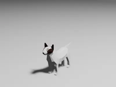LowPoly Dogs pack Low-poly 3D model