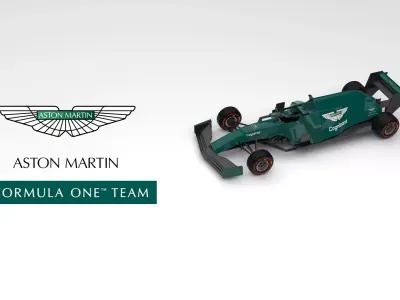 Aston Martin Formula 1 Team 2021 F1 Car Concept 3D model