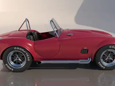 AC Cobra car M II 1963 Low Poly  3D model