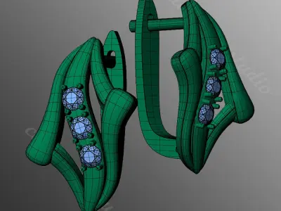 Earrings od80 3D print model