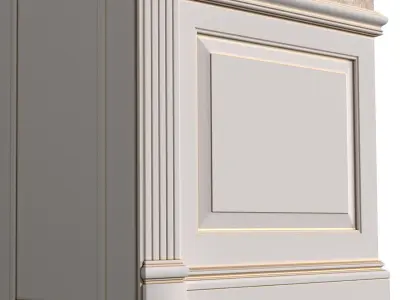 Interior Arched Opening Door Portal Arched doorway 3D model