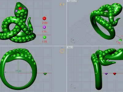 cute ring 10 3D print model