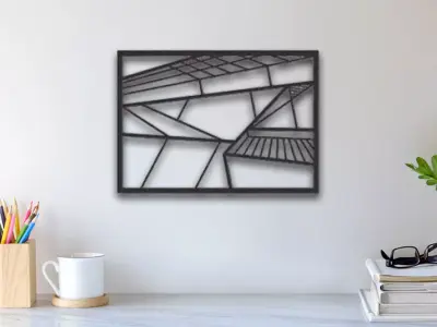 Abstract Wall Art 3D print model 8