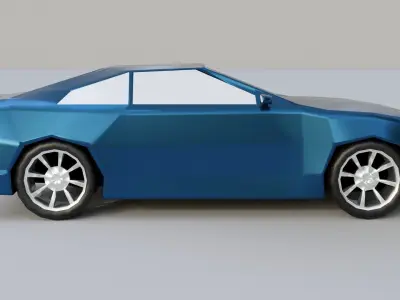 low poly car Low-poly 3D model by SP3D - Low-poly