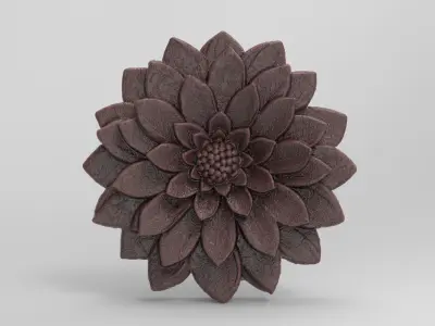 flower cnc model 2  3D print model