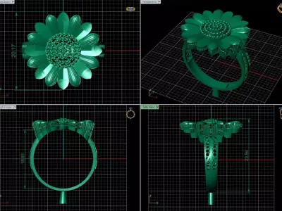  Minimalist Turkish Ring 3D print model