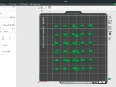 TwindBricks3D - Minifigure Hair pack 3 3D print model
