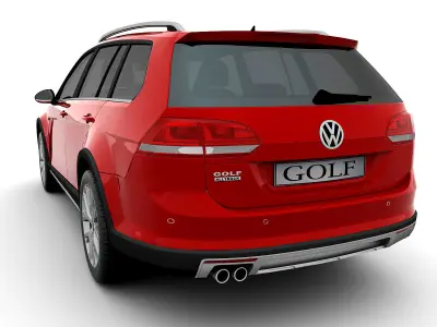 Volkswagen Golf Alltrack 2015 3D model