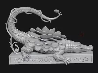 alligator 3D print model