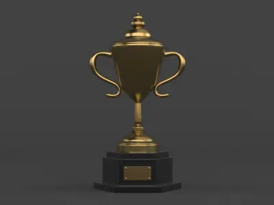 Trophy Cups 3D model 20
