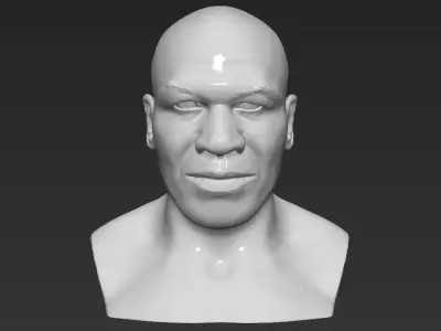 Mike Tyson bust 3D printing ready stl obj formats 3D print model