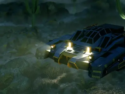 Cyberpunk Vehicles 3D model