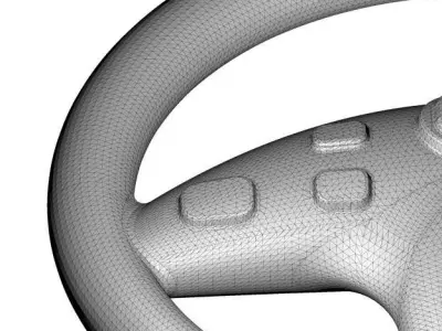 Car Steering Wheel 3D print model