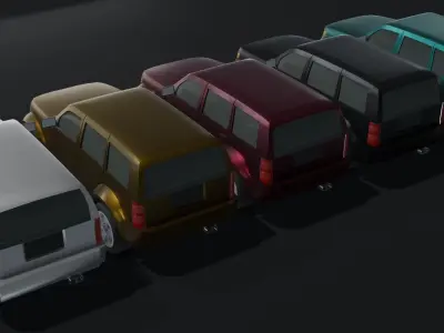 Off-Road Car Generic Low-poly 3D model