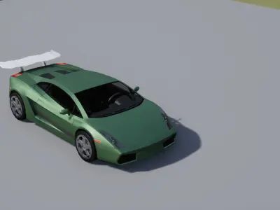 Advanced Race Car Pack 1 Unity Low-poly 3D model