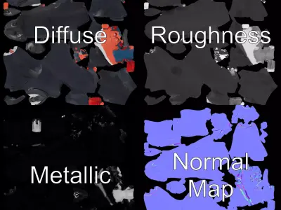 Devil Businessman Suit Model Pack  Character Design Low-poly 3D model