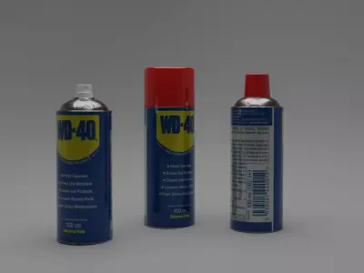 WD40 Can  Low-poly 3D model