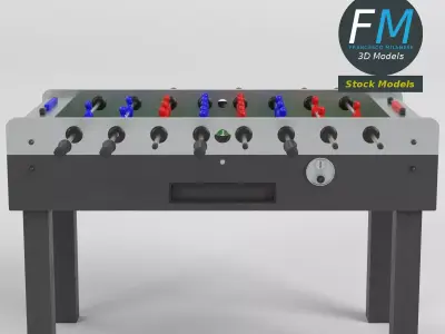 Foosball table football 2 3D model