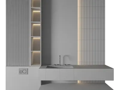 Luxury Bathroom 246 3D model