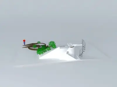 2 MINI GOLF HOLES 3D model