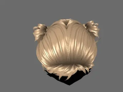 3d hair 3D model