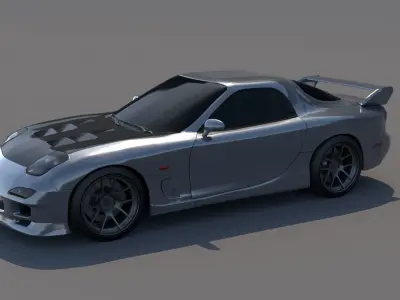 rx7 street style 3D model