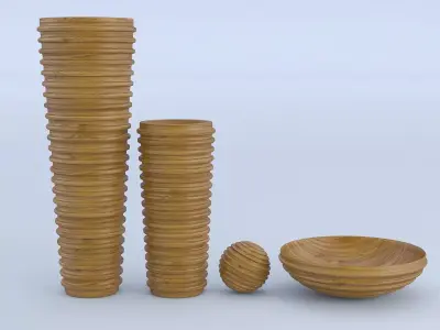 Wooden Decoration 3D model