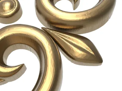  decorative pattern ready for 3D printing 3D model 23